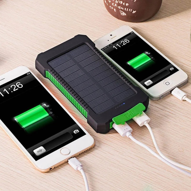 20000w mobile phone universal super capacity solar panel power bank cargador solar para telefono movil panneau solaire portable