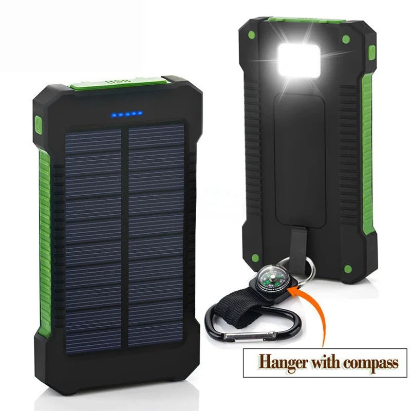 20000w mobile phone universal super capacity solar panel power bank cargador solar para telefono movil panneau solaire portable